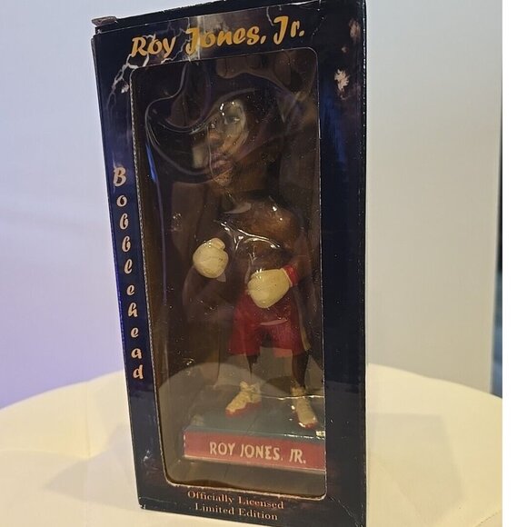 Boxer ROY JONES JR. Boxing Bobblehead TRINIDAD Jones 2008 IN BOX Don King RARE - Picture 6 of 10